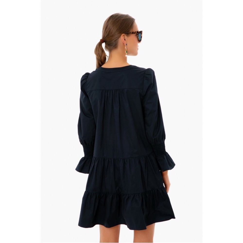 Tuckernuck Pomander Place Navy Cotton Poplin Kenzo Mini Dress Small NWOT - Picture 3 of 12